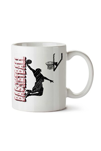 ART HEDİYE Basketball Crucible Two Sided Printed Mug Cup