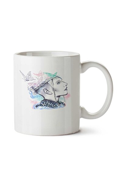 ART HEDİYE كوب Aurora Butterfly.png مطبوع على الجانبين