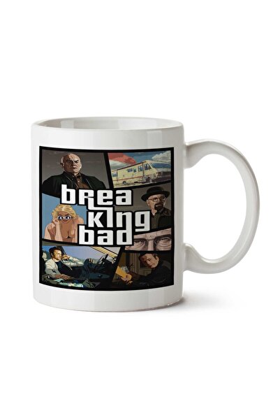 ART HEDİYE كوب مطبوع على الجانبين من Breaking GTA