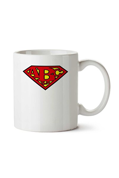 ART HEDİYE كوب ABC SUPER مطبوع على الجانبين