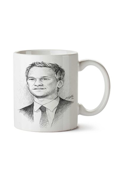 ART HEDİYE كوب بارني ستينسون فحمي مطبوع على الجانبين