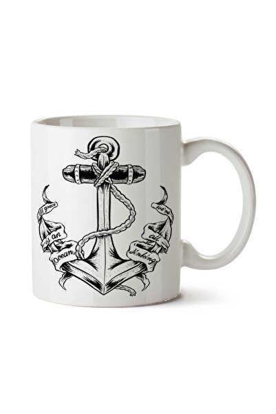 ART HEDİYE كوب مطبوع على الجانبين من Anchor-Tattoos-PNG