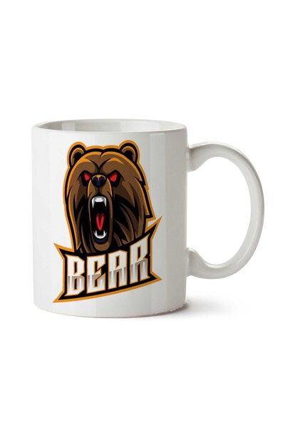 ART HEDİYE كوب مطبوع على الجانبين من Bear Bear.jpeg