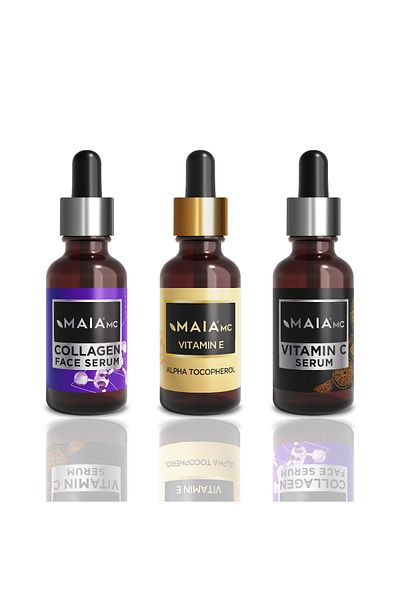 Maia mc Collagen & Vitamin E & Vitamin C 3-Piece Vitamin Care Serum Set