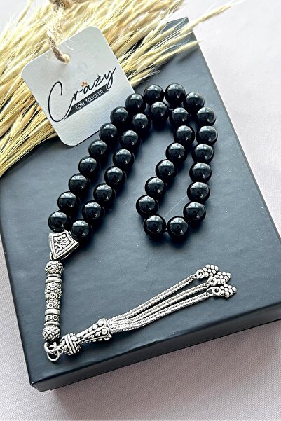 CRAZY TAKI TASARIM 33 de mărgele de rugăciune din piatră de onix natural de 8 mm