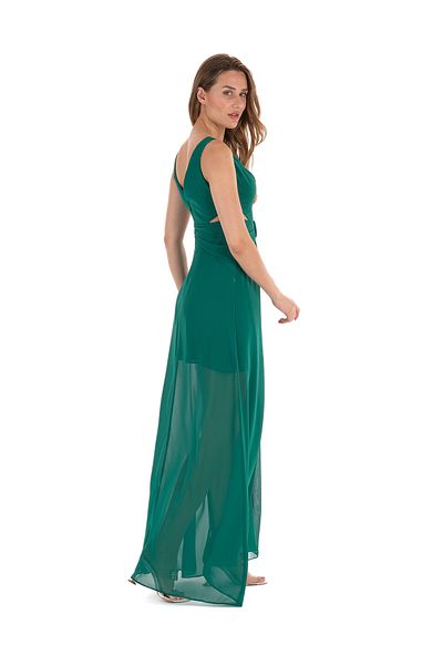 İLAYDA KARAKUŞ Front buckle chiffon dress