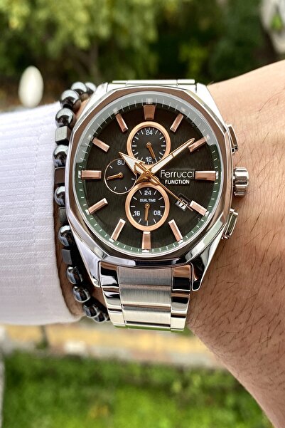 Ferrucci Functıon Tüm Fonksiyonları Aktif Erkek Kol Saati+Bileklik Hediyeli