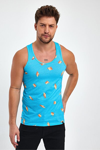 ALEXANDERGARDI Desenli Mavi Spor Atlet (E23-00139)