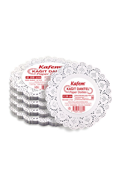 KAFEM Dantel Kağıt 28 cm 100 Lü x 5 Paket