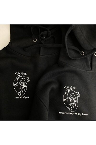 Vordevia Srce Štampano Crna Ljubavna Kombinacija