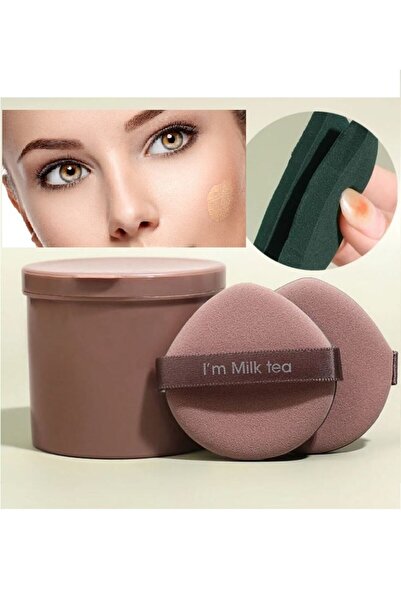 Malinka 7 Adet Kozmetik Puf Seti Çiftyan Yumuşak Fondöten Nemlendirici Yüz Makyaj Bez Sünger Güzellik Seti