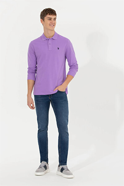 U.S. Polo Assn. Ανδρικό φούτερ Polo Neck κανονικό 100% βαμβάκι