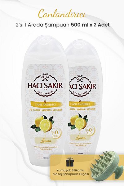 Hacı Şakir Lemon 2 in 1 Shampoo 500 ml
