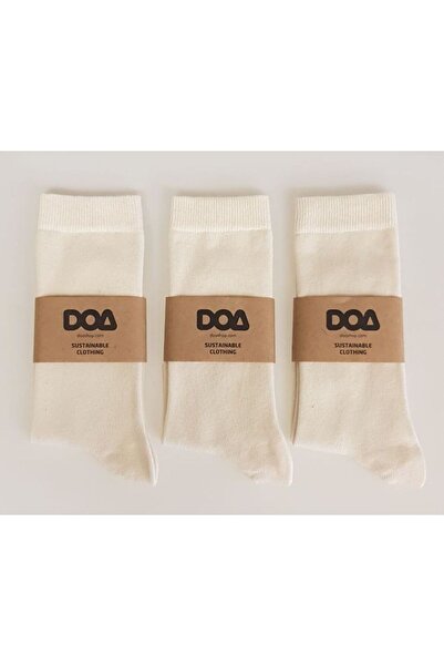 doashop جوارب Doa النسائية الغنية بالقطن العضوي - 3 قطع