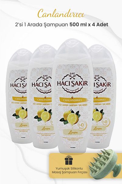 Hacı Şakir Lemon 2 in 1 Shampoo 500 ml