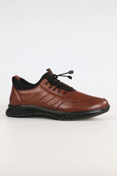 Marcanoon Genuine Leather Men's Rubber Laced Shoes