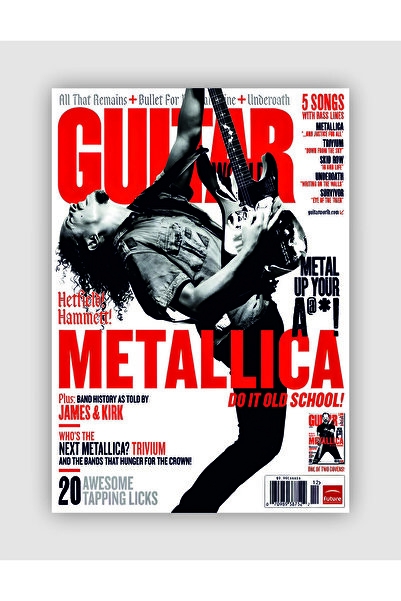 fırsatlar diyarı METALLICA Do It Old School! GUITAR Vintage Duvar Posteri - Duvar Dekoru - Kalın Kağıt - Çerçevesiz