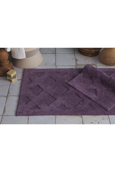 Apricitas HOME Χαλάκι μπάνιου Diamond Purple 2 τεμαχίων