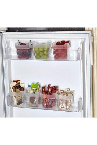 Eynel 5 Pcs Refrigerator Inside the Door Shelf Organizer, Bathroom Cosmetic Organizer Container Multipurpose Mini Box Set