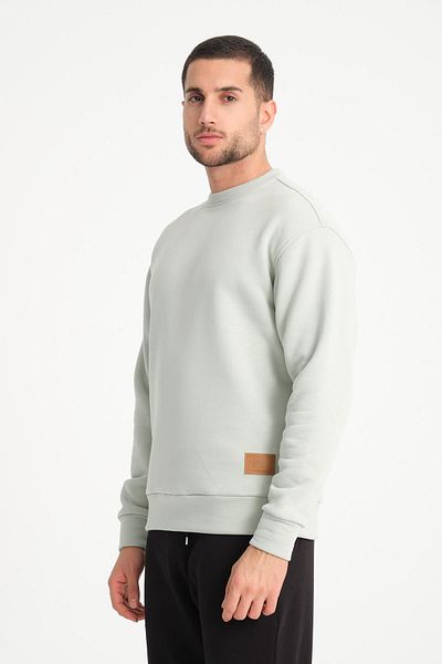 COOLHILL Ανδρικό φούτερ Ice Green Crew Neck Basic Crest