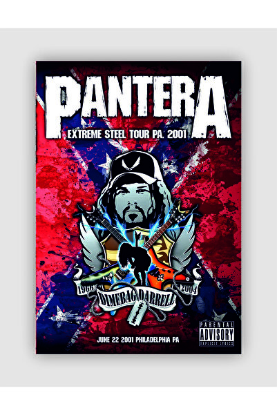 fırsatlar diyarı PANTERA Extreme Steel Tour PA. 2001 Vintage Duvar Posteri - ...