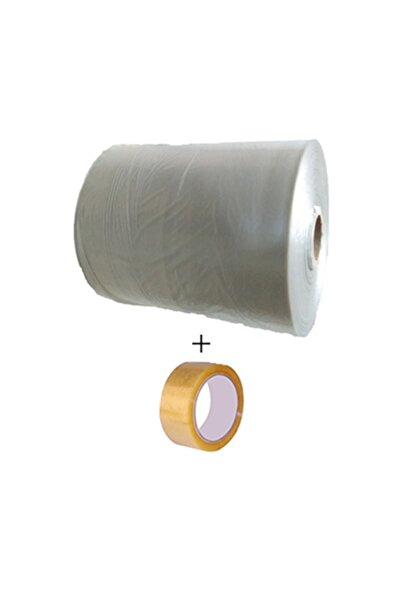 SSEPETLESENE Halı Koruma Halı Sarma Naylonu Halı Poşeti Halı Naylonu Rulo Poşet 40 Metre (koli Bandı Hediyeli)