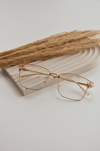 LOOKUP NEW Women Men Unisex Blue Light Protected Blue Block Transparent Squar...