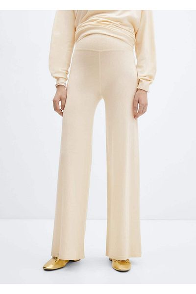 MANGO Woman Knitwear wideleg pants