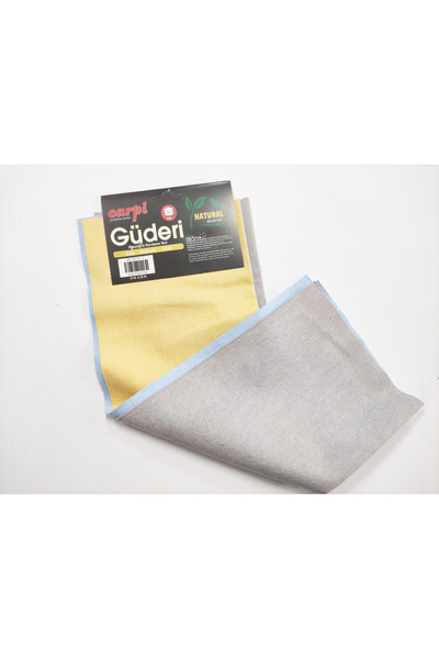 REPLAX 3 Adet 40x30 Cm Güderi Bez Eko Üçlü Set Evde Ofiste Arabada