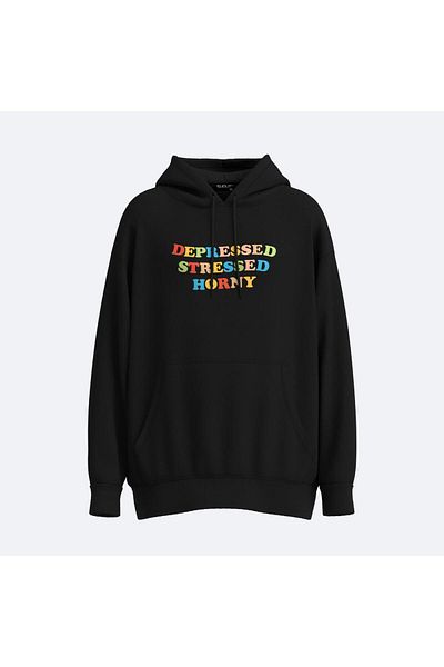 Shout Unisex Oversize Hoodie - Απευθυνόμενος Κρεμασμένος Κόρνος Στυλ Oldschool