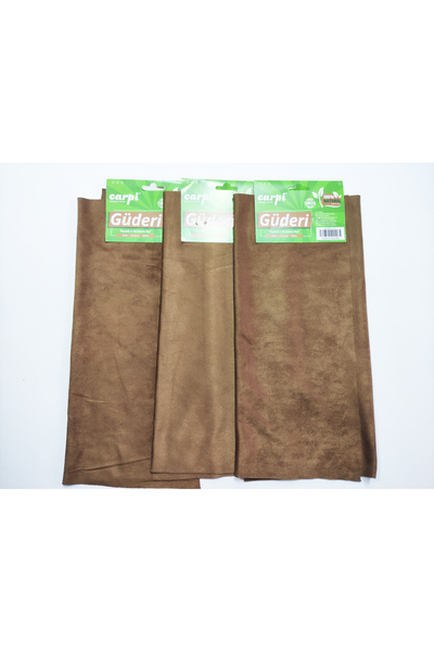 REPLAX 3 Adet Güderi Bez Natural Lüks 50x35 Cm Evde Arabada Ofiste