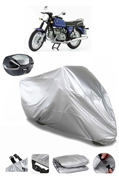AUTOLION حقيبة خلفية متوافقة مع القماش المشمع للدراجات النارية BMW R 60-6 بجو...