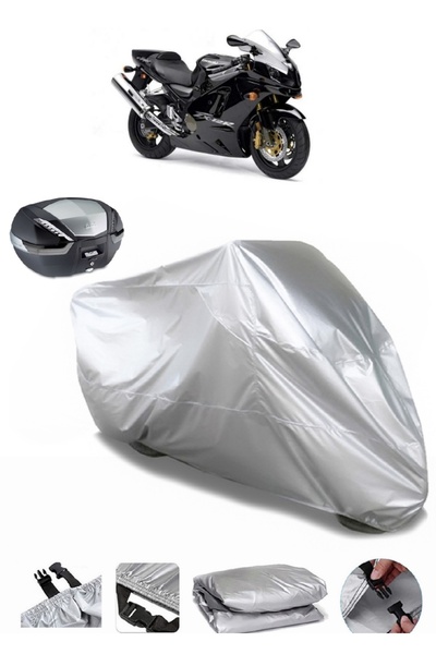AUTOLION حقيبة خلفية متوافقة مع القماش المشمع للدراجات النارية Kawasaki ZX-12...