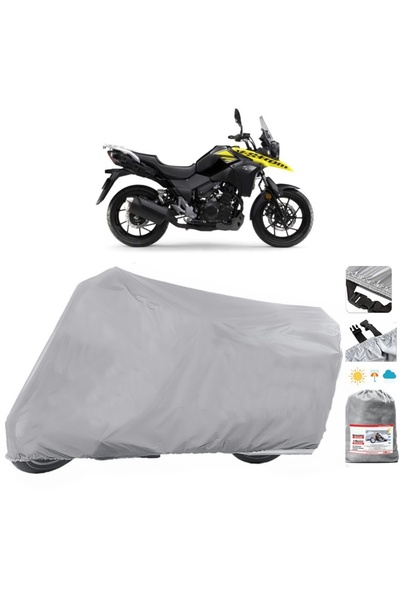 AUTOLION مشمع دراجة نارية سوزوكي V-Strom 250 مقاوم للماء للحماية من أشعة الشم...