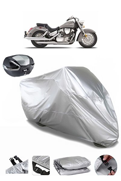 AUTOLION حقيبة خلفية متوافقة مع القماش المشمع للدراجات النارية Honda VTX 1300...