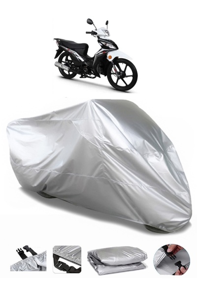 AUTOLION Rks Rodos 100 Compatible Gray Motorcycle Tarpaulin Premium Quality