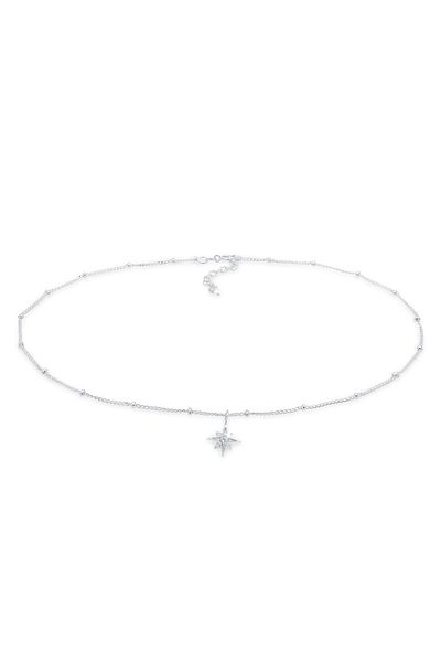 ELLI Halskette Choker Stern Astro Kristalle 925 Silber