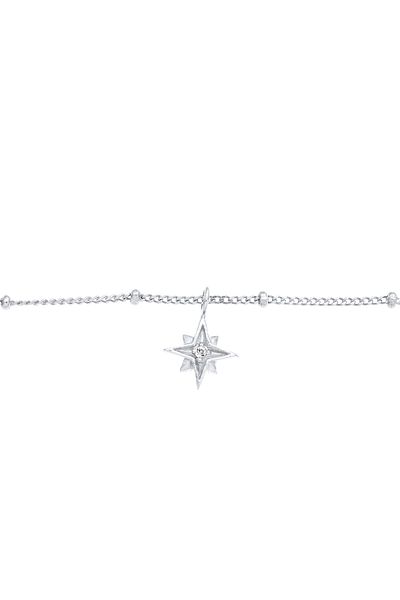 ELLI Halskette Choker Stern Astro Kristalle 925 Silber