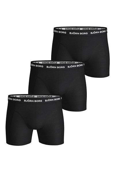 Björn Borg BJÖRN BORG Herren Boxershorts 3er Pack - Hose, Baumwollstretch, Logobund