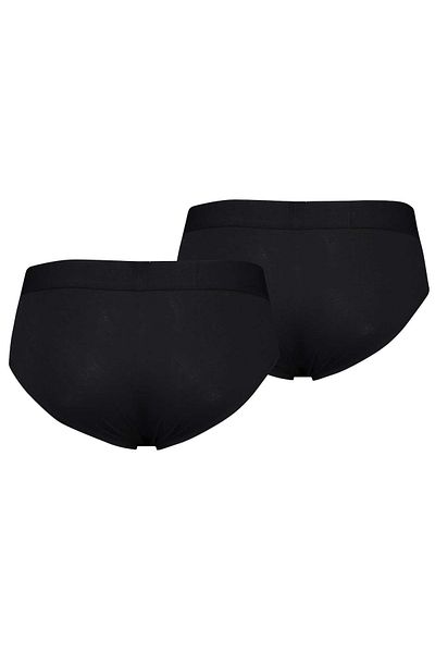 Levi's LEVI´S Herren Slips, 2er Pack - Solid Basic Brief Organic, Logobund