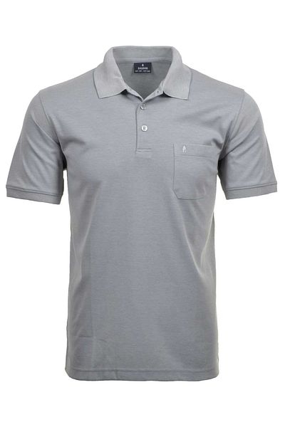 Ragman Herren Poloshirt - Softknit-Polo, Baumwollmischung, Brusttasche, Knopfleiste, kurz
