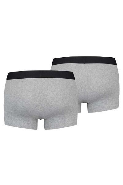 Levi's LEVI´S Herren Boxershorts, 2er Pack - Solid Basic Trunk Organic, Logobund