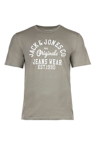 Jack & Jones JACK&JONES Herren T-Shirt, 5er Pack - JJLEOGRA TEE CREW NECK, Kurzarm, Rundhals, Baumwolle,