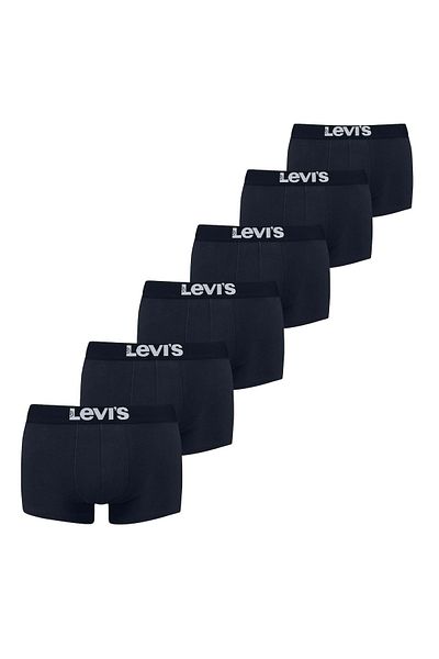 Levi's LEVI´S Herren Boxer - Solid Basic Trunk Organic ECOM, Cotton Stretch, 6er Pack