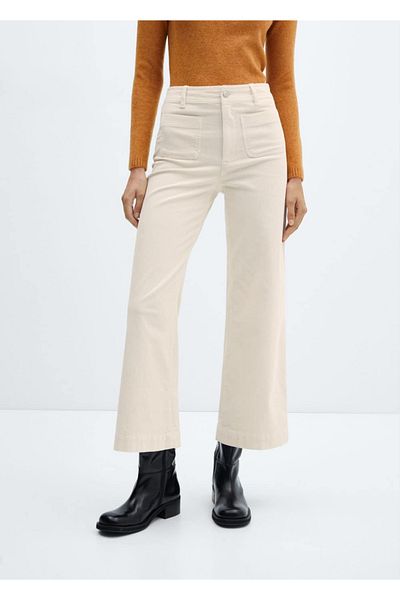 MANGO Woman Corduroy Culotte - Comfortable Trousers