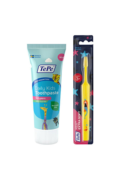 TePe Daily Kids Çocuk Diş Macunu 75ml Kids Xsoft (3-5) Yaş Diş F