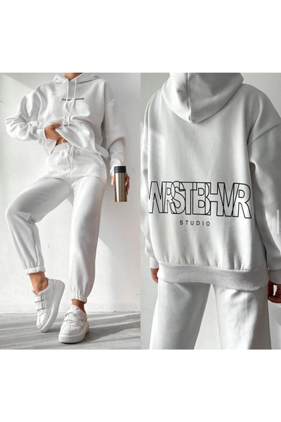 C&C OKULCUNUZ Γυναικείες φόρμες oversize με λεπτομέρεια εκτύπωσης μπροστά και...