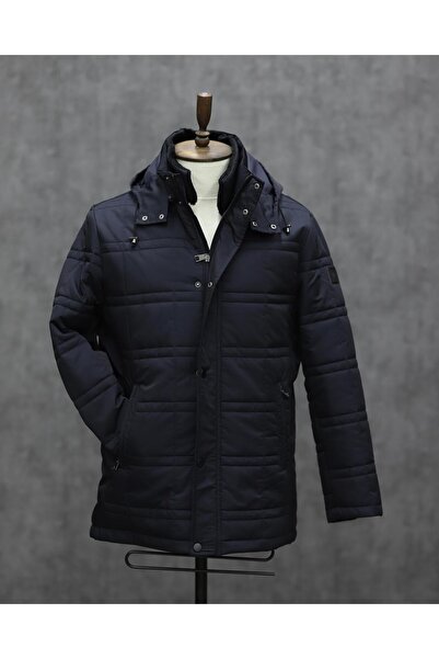 BIGAZZI BİGAZZİ 99509 KAPŞONLU KABAN (LACİVERT)