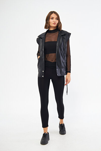 LAMANTE KOLSUZ DERİ YELEK