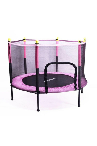 Clifton Fileli Büyük Boy Trambolin Kolay Kurulum (120 CM Çap Pembe)